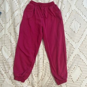 zara pink sweatpants in a size small high quality